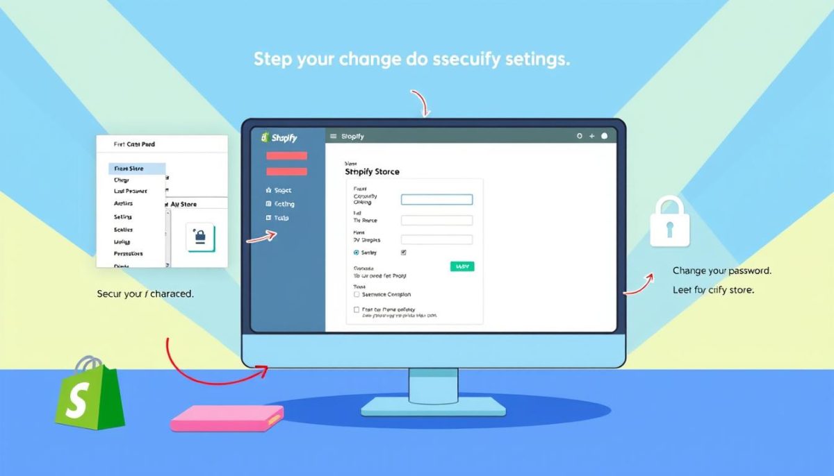 change Shopify password steps